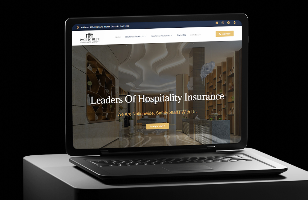 Website on screen 1