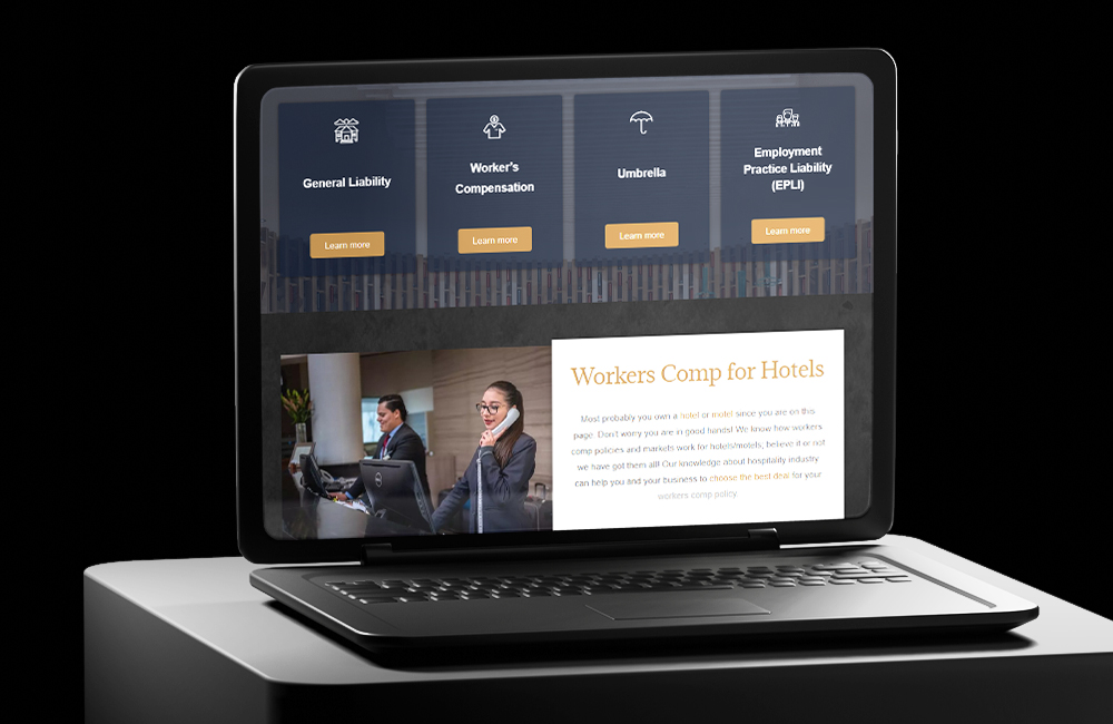 Website on screen 2